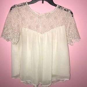 White lace top